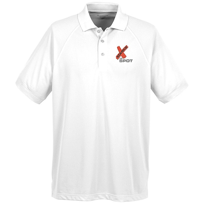 Custom Harriton Charge Snag and Soil Protect Polo - Men's