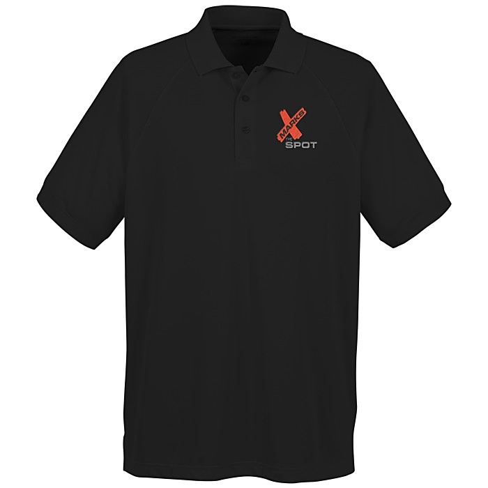 Custom Harriton Charge Snag and Soil Protect Polo - Men's