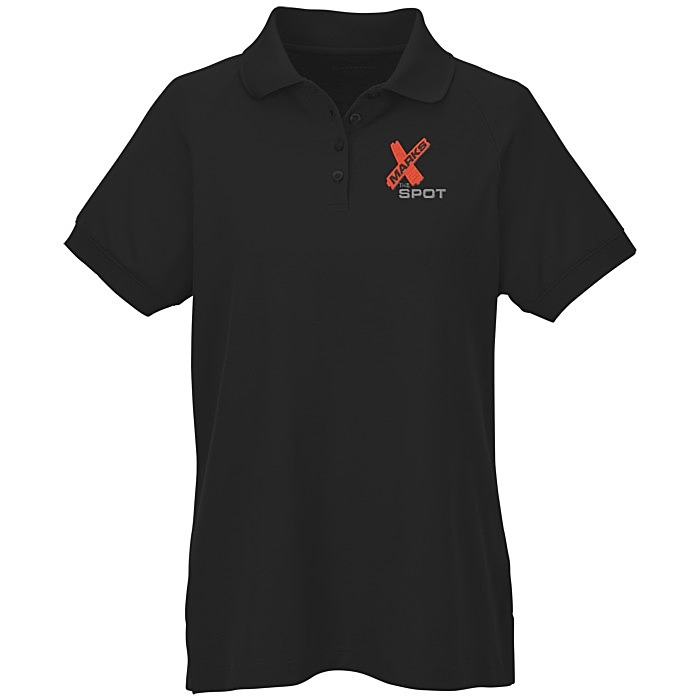 Custom Harriton Charge Snag and Soil Protect Polo - Ladies'