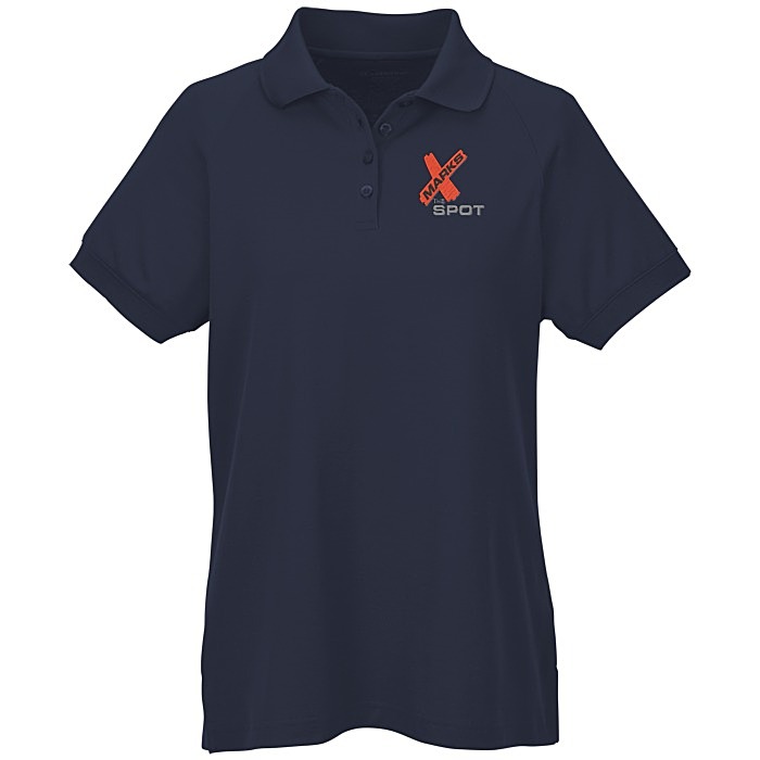 Custom Harriton Charge Snag and Soil Protect Polo - Ladies'
