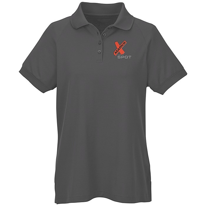 Custom Harriton Charge Snag and Soil Protect Polo - Ladies'