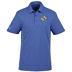 Custom adidas Heathered Polo - Men's