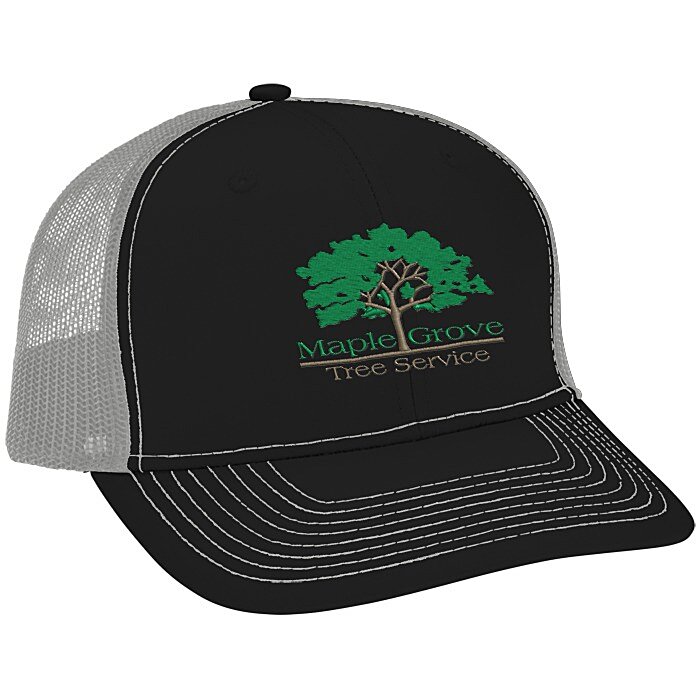 Custom Crofton Snapback Trucker Cap - Embroidered