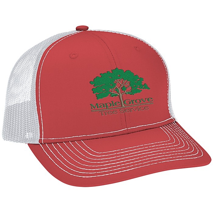Custom Crofton Snapback Trucker Cap - Embroidered