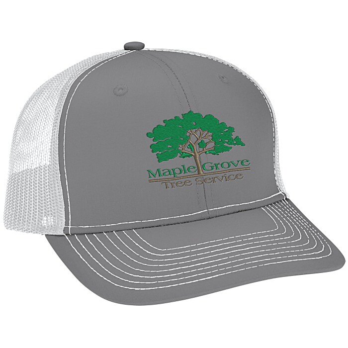 Custom Crofton Snapback Trucker Cap - Embroidered