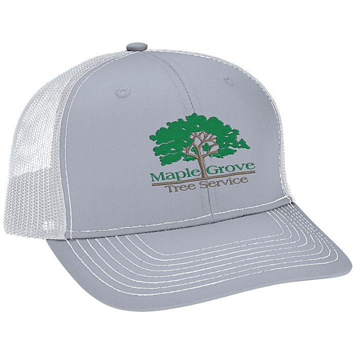 Custom Crofton Snapback Trucker Cap - Embroidered
