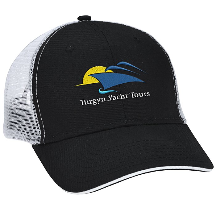 Custom Roadster Sandwich Bill Trucker Cap - Embroidered