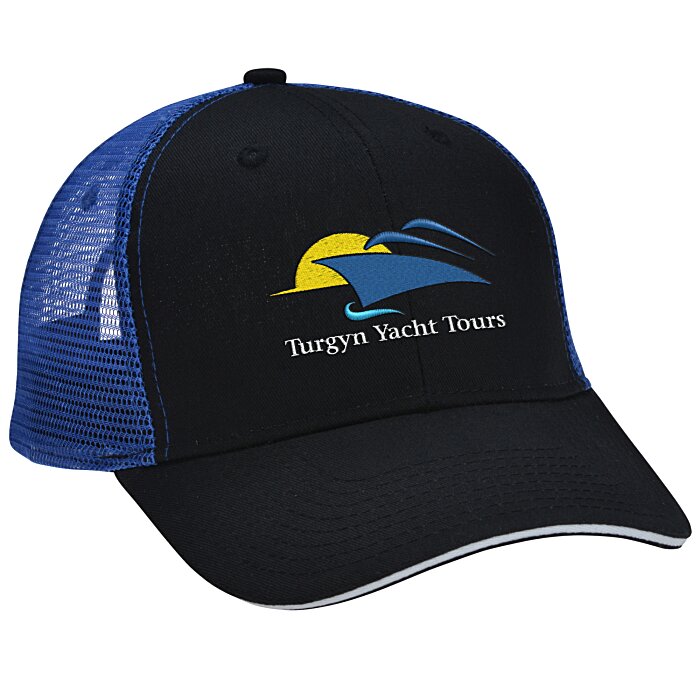 Custom Roadster Sandwich Bill Trucker Cap - Embroidered