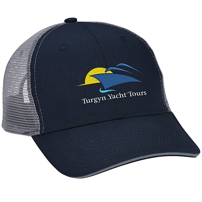 Custom Roadster Sandwich Bill Trucker Cap - Embroidered