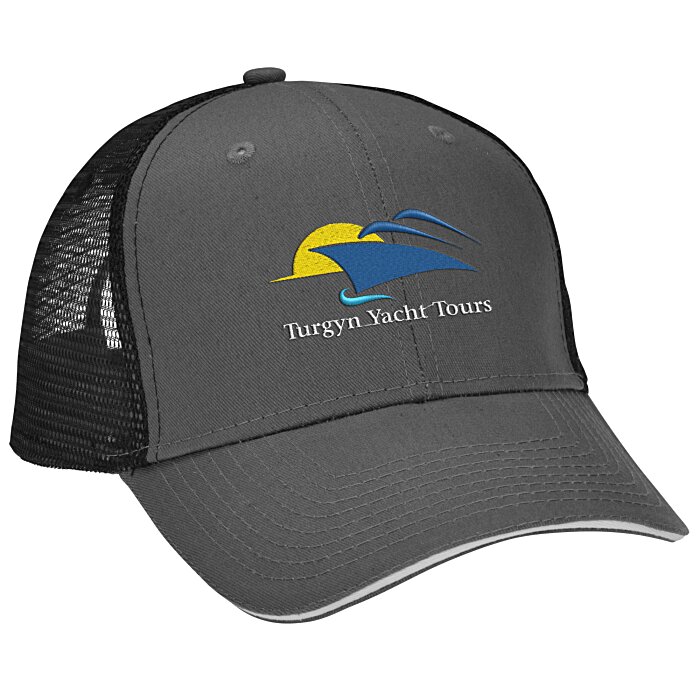 Custom Roadster Sandwich Bill Trucker Cap - Embroidered