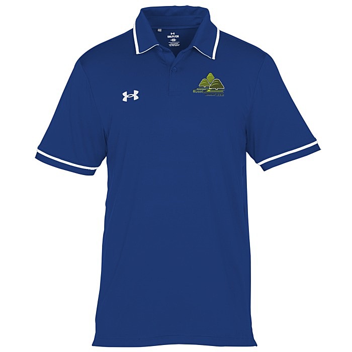 Custom Under Armour Tipped Team Performance Polo - Men's - Embroidered