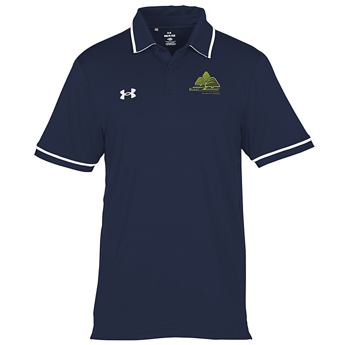 Custom Under Armour Tipped Team Performance Polo - Men's - Embroidered