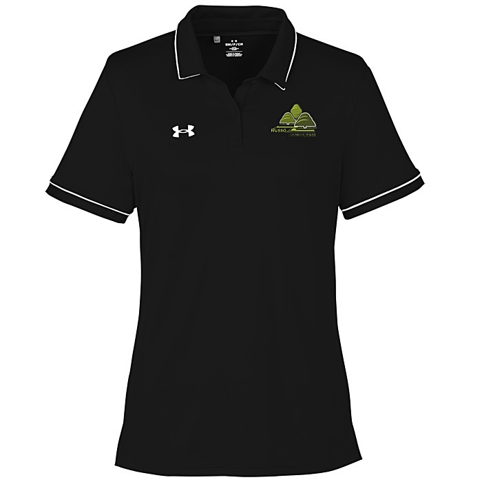 Custom Under Armour Tipped Team Performance Polo - Ladies' - Embroidered