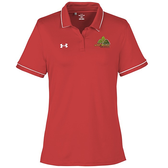 Custom Under Armour Tipped Team Performance Polo - Ladies' - Embroidered