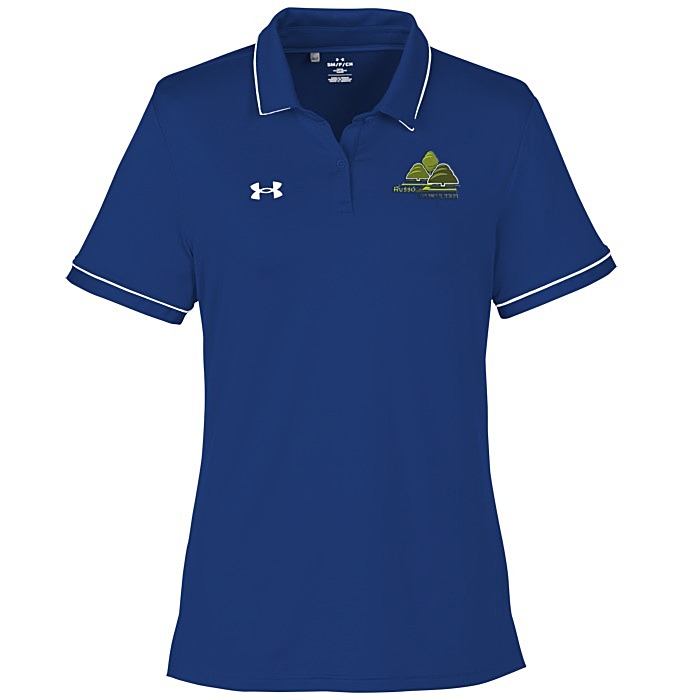 Custom Under Armour Tipped Team Performance Polo - Ladies' - Embroidered