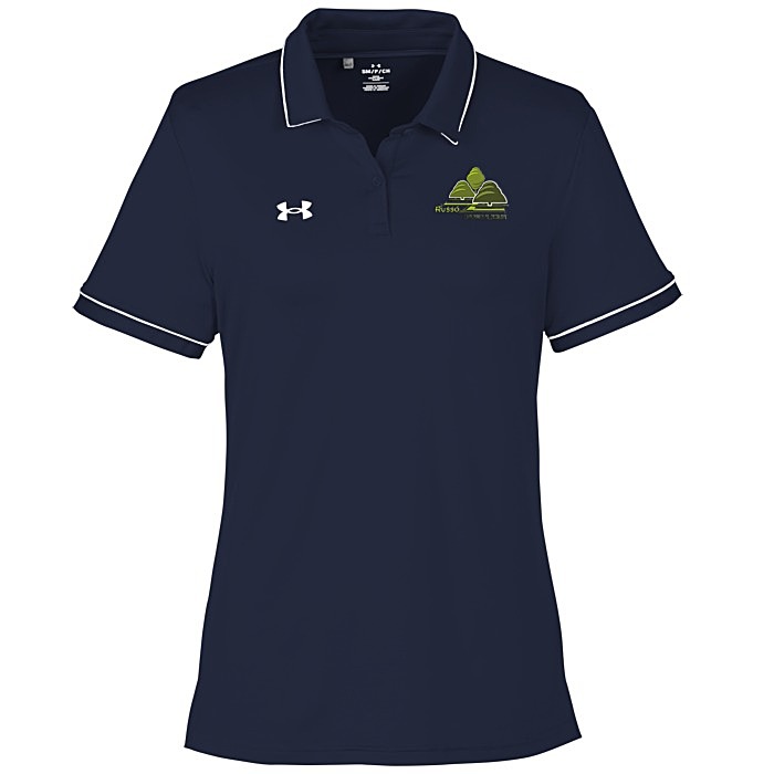 Custom Under Armour Tipped Team Performance Polo - Ladies' - Embroidered