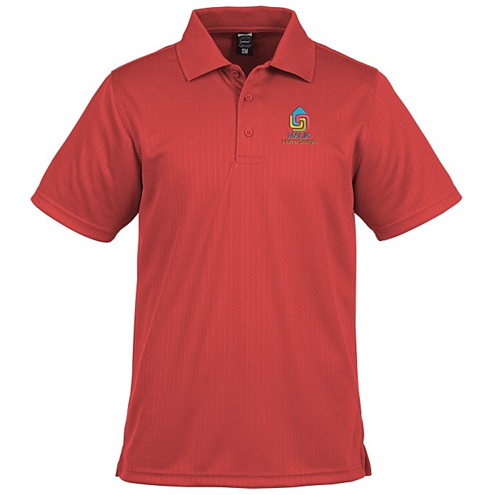 Custom Paseo Dot Stripe Jacquard Polo - Men's
