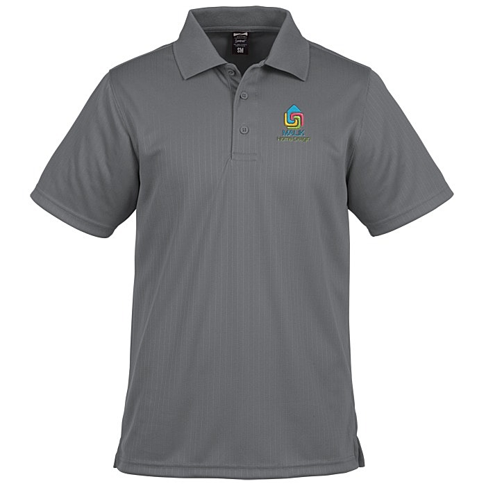 Custom Paseo Dot Stripe Jacquard Polo - Men's