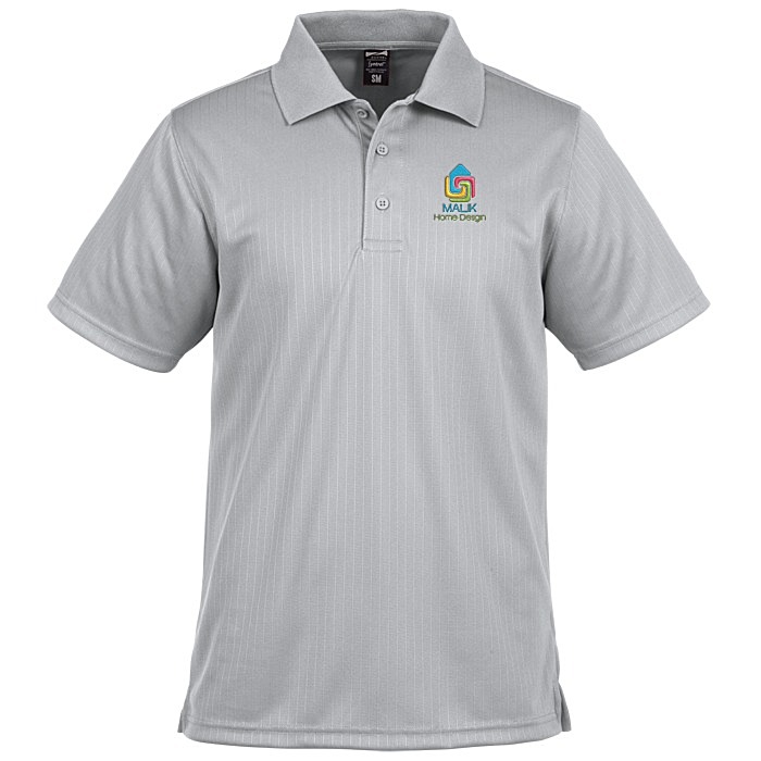 Custom Paseo Dot Stripe Jacquard Polo - Men's
