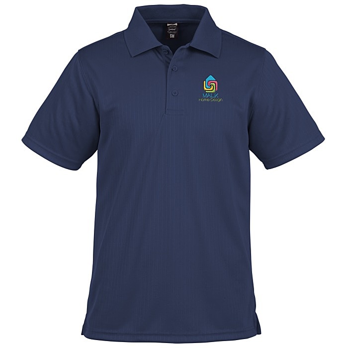 Custom Paseo Dot Stripe Jacquard Polo - Men's