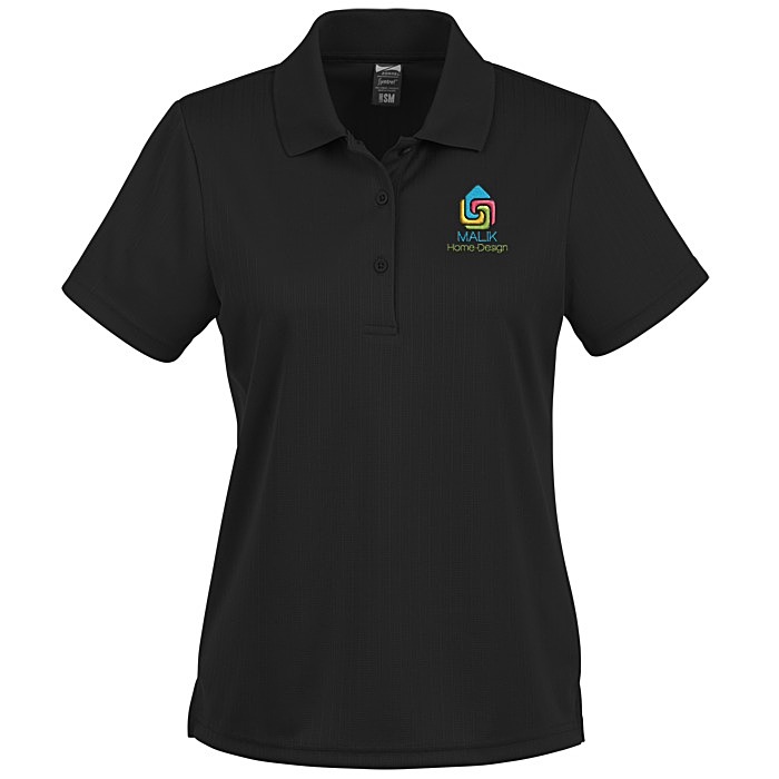 Custom Paseo Dot Stripe Jacquard Polo - Ladies'