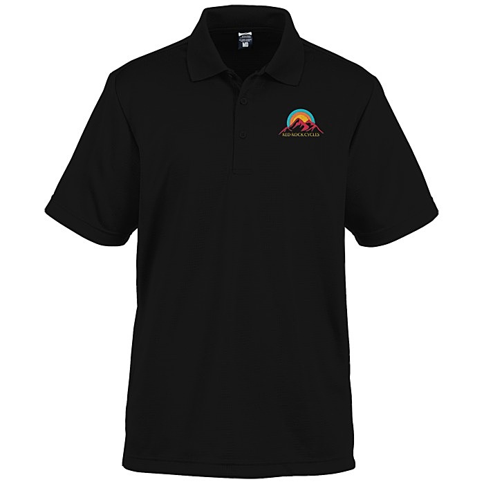 Custom Elm Vertical Dash Jacquard Stripe Polo - Men's
