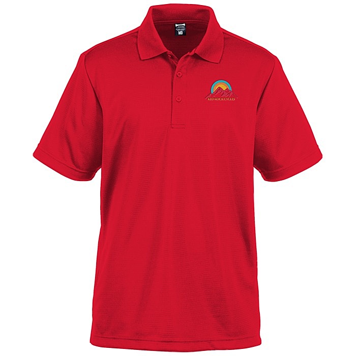 Custom Elm Vertical Dash Jacquard Stripe Polo - Men's
