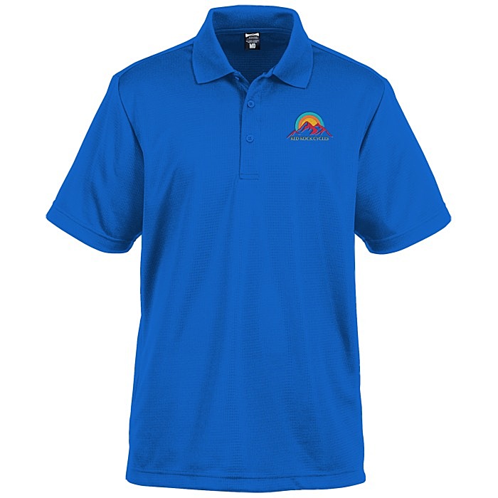 Custom Elm Vertical Dash Jacquard Stripe Polo - Men's