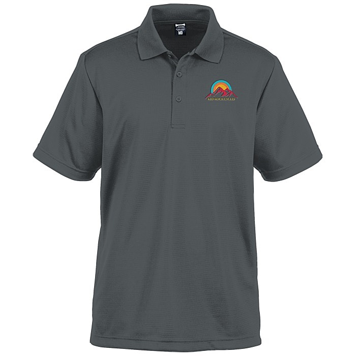 Custom Elm Vertical Dash Jacquard Stripe Polo - Men's