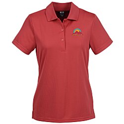 Custom Elm Vertical Dash Jacquard Stripe Polo - Ladies'