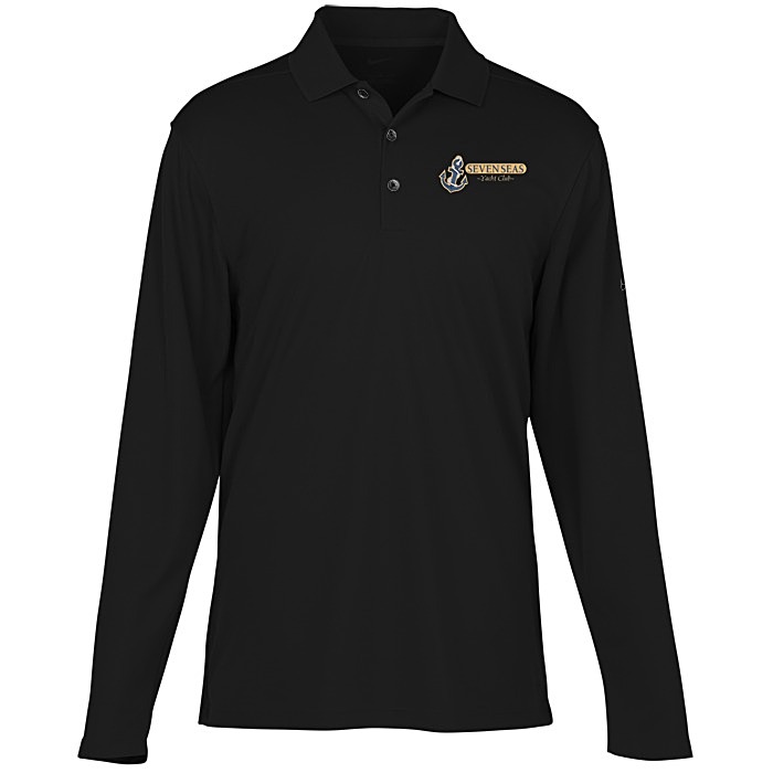 Custom Nike Performance Tech Pique Long Sleeve Polo 2.0