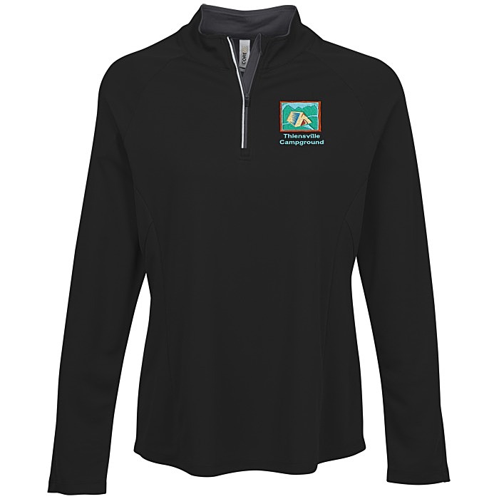 Custom Origin Performance Pique 1/4-Zip - Ladies'
