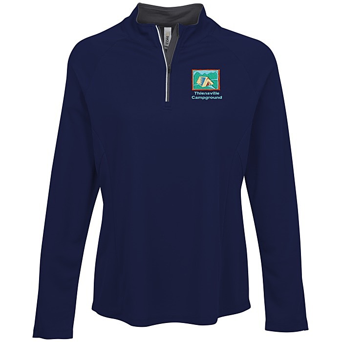 Custom Origin Performance Pique 1/4-Zip - Ladies'