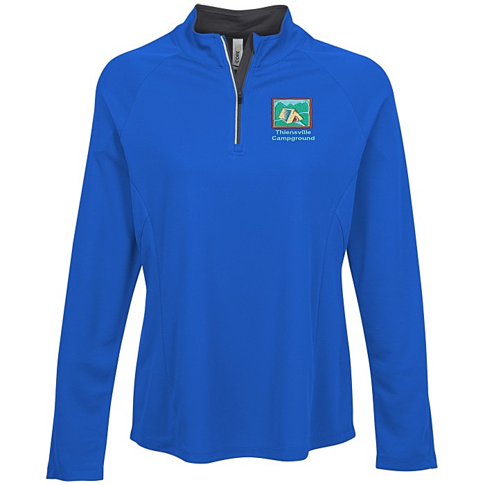 Custom Origin Performance Pique 1/4-Zip - Ladies'
