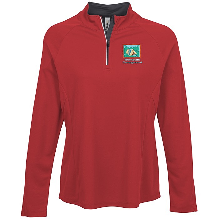 Custom Origin Performance Pique 1/4-Zip - Ladies'