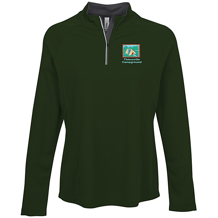 Custom Origin Performance Pique 1/4-Zip - Ladies'