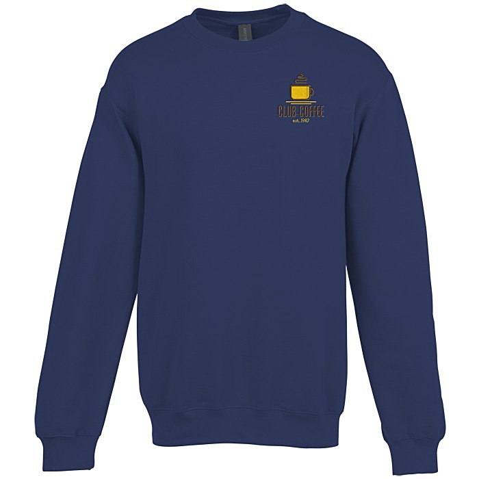Custom Gildan Softstyle Fleece Crew Sweatshirt - Embroidered