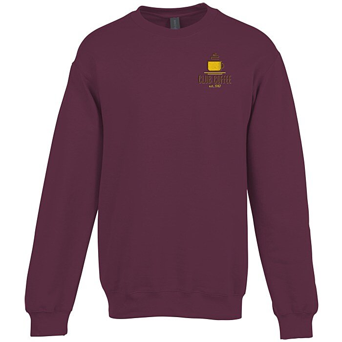Custom Gildan Softstyle Fleece Crew Sweatshirt - Embroidered