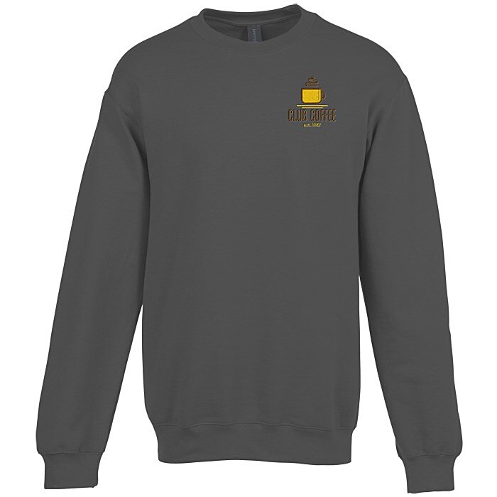 Custom Gildan Softstyle Fleece Crew Sweatshirt - Embroidered