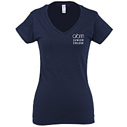 Custom Gildan Softstyle V-Neck T-Shirt - Ladies' - Screen