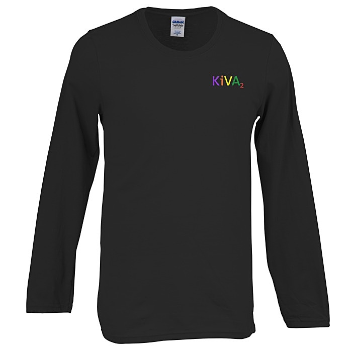 Custom Gildan Softstyle Long Sleeve T-Shirt - Embroidered