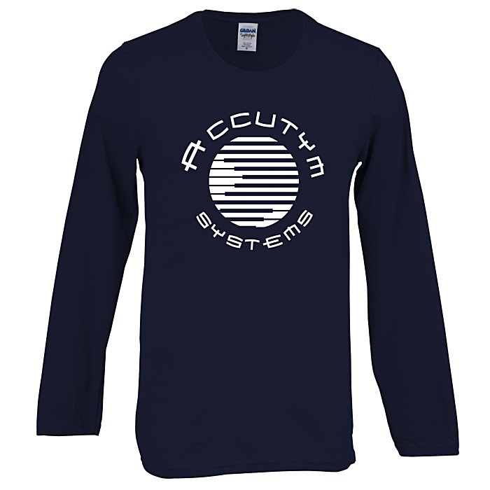 Custom Gildan Softstyle Long Sleeve T-Shirt - Screen