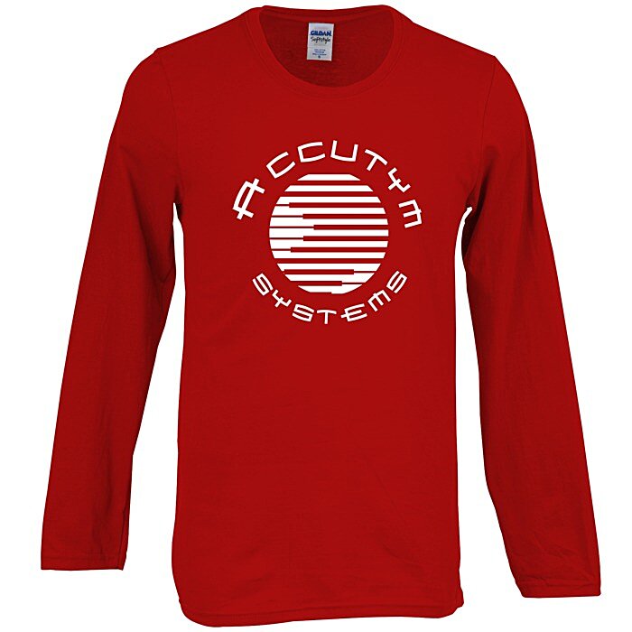 Custom Gildan Softstyle Long Sleeve T-Shirt - Screen