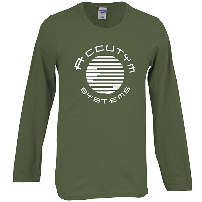Custom Gildan Softstyle Long Sleeve T-Shirt - Screen