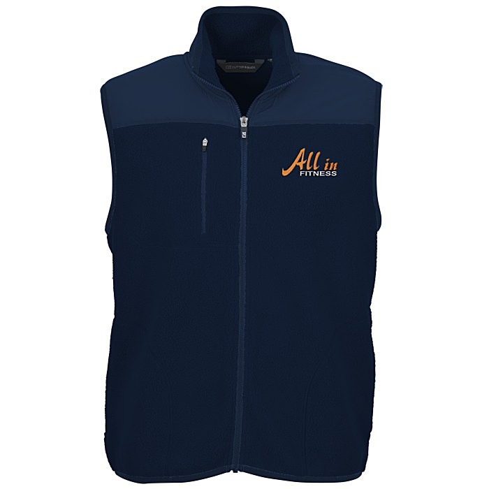Custom Cutter & Buck Cascade Sherpa Fleece Vest - Men's