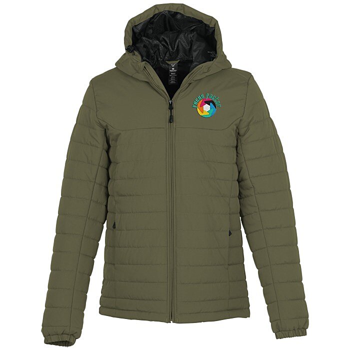 Custom Stormtech Nautilus Quilted Hooded Puffer Jacket - Men's