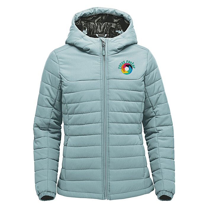 Custom Stormtech Nautlius Quilted Hooded Puffer Jacket - Ladies'