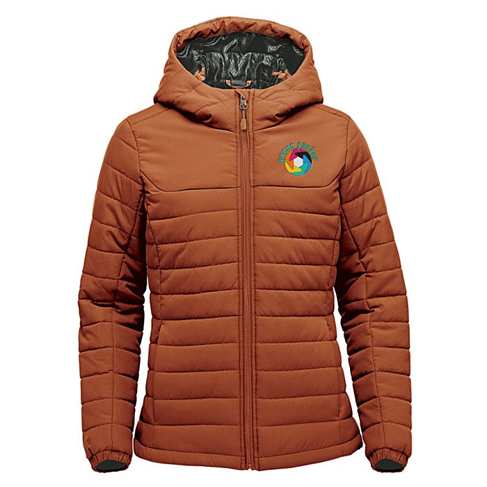 Custom Stormtech Nautlius Quilted Hooded Puffer Jacket - Ladies'