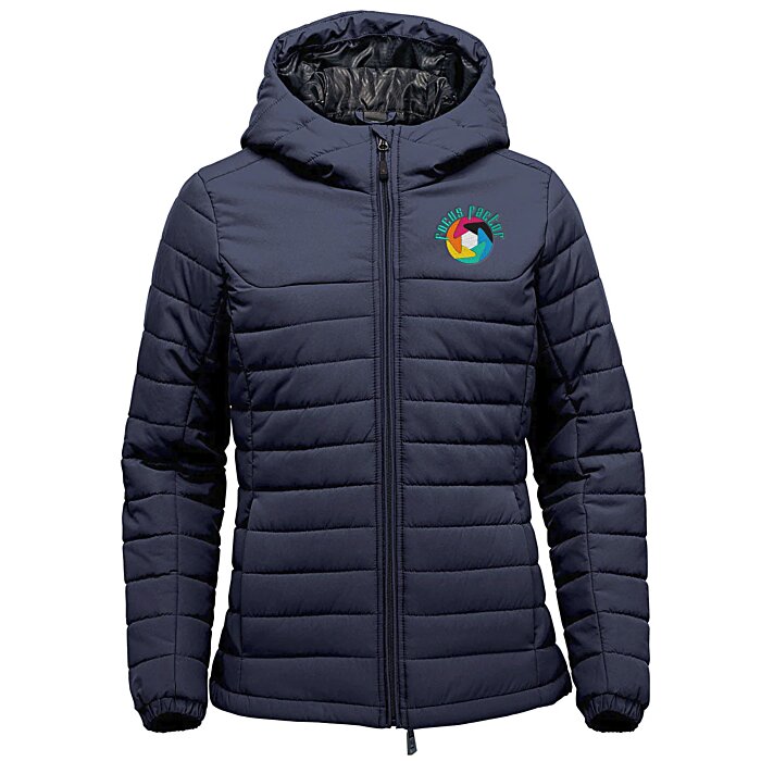 Custom Stormtech Nautlius Quilted Hooded Puffer Jacket - Ladies'