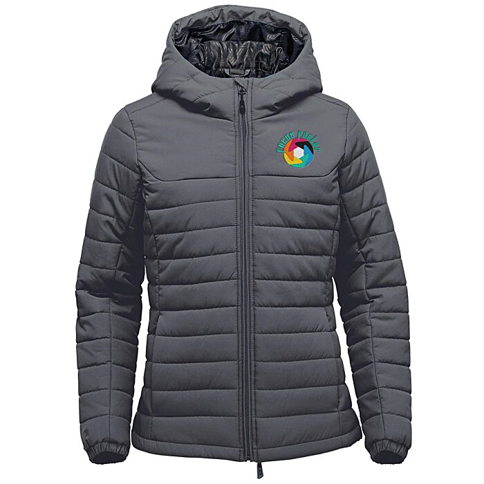 Custom Stormtech Nautlius Quilted Hooded Puffer Jacket - Ladies'